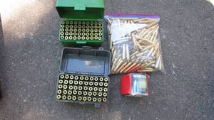 lot 28 image: Brass & Box Of .224 Cal. Bullets