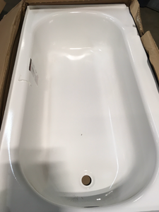 lot 19 image: KONA Porcelain  finish steel bathtub damage corner  see pictures