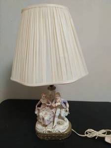 lot 147 image: Victorian Scene Lamp