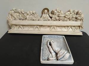 lot 149 image: The Last Supper and Praying Hands Artwork