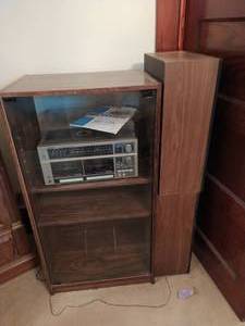 lot 218 image: Stereo Cabinet and Contents