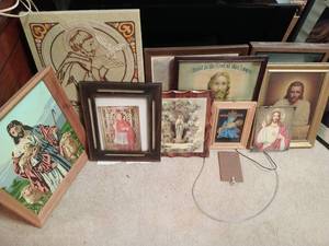 lot 163 image: Collection of Religious Art Work