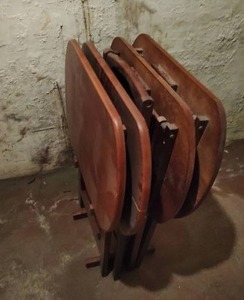 lot 54 image: Set of 4 TV trays