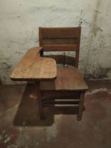 lot 55 image: Antique School Desk