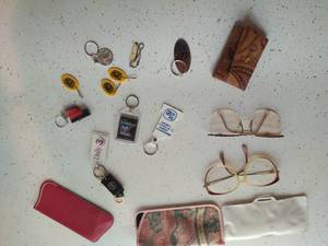lot 205 image: Collection of Eyeglasses and keychains