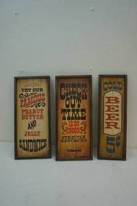 Wooden signs