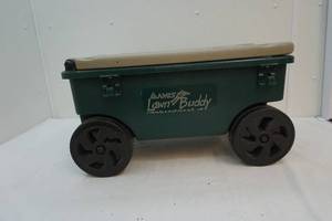Roller garden bench