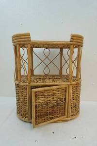 Wicker end table