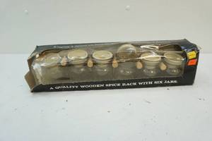 Spice rack and jars