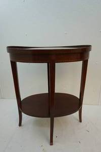 Oval end table