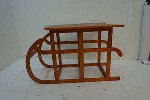 Wooden sled dcor