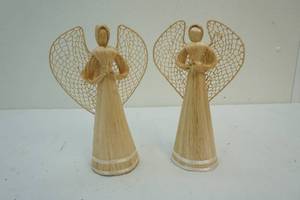 Wicker angel dcor