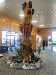 HUGE Custom Critter Castle Tree Sculpture 14.5 Tall NO RESERVE