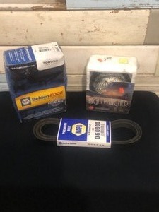 Napa belt, napa spark plug fuses, night watcher fog light