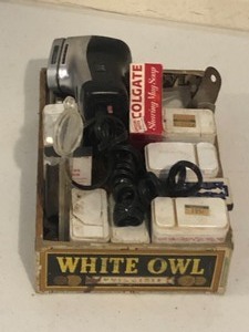 Razors, spice tins