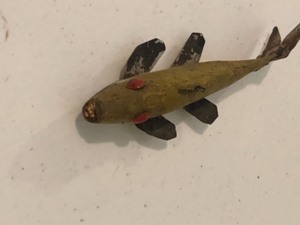 Old hand carved spearing Decoy