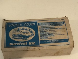 Charcoal fuel stick, winter survival kit and roadside kit