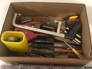 Miscellaneous tools and storage organizer