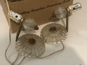 miscellaneous extension cords, glass fixtures
