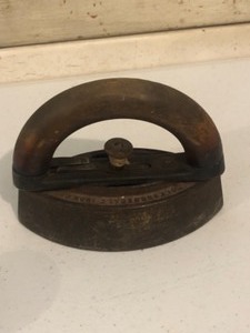 Sad iron and miscellaneous antiques