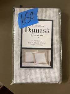 Charter Club Damask Design Euro Sham 300 Thread Count Pima Cotton , Created for Macys