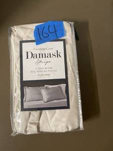 Charter Club Damask Ivory Stripe King Sham, 100% Supima Cotton 550 Thread Count, Created for Macys
