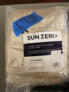 Sun Zero Patina 52 x 63 Textured Blackout Curtain Panel