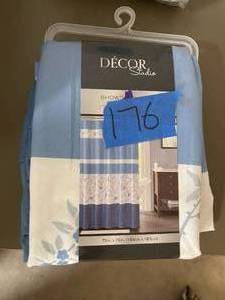 Dcor Studio Printed 72 x 72 Shower Curtain Blue