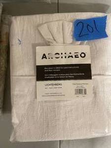Archaeo 52 x 63 Washed Cotton Twist Tab Curtain
