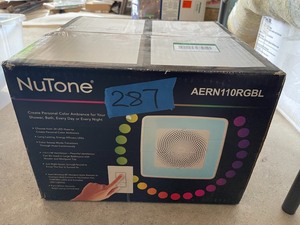 Broan-NuTone ChromaComfort 110 CFM Ceiling Bathroom Exhaust Fan w Customizable Multi-Color LEDs and Smart Phone App