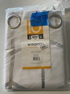 Intelligent Design Raina Metallic Print 50 x 84 Total Blackout Curtain Panel