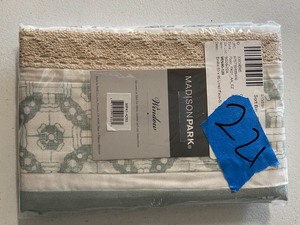 Madison Park Dawn Cotton 50 x 18 Printed and Pieced Rod Pocket Window Valance