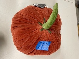 Martha Stewart Collection Pumpkin Figural Decorative Pillow, Created for Macys