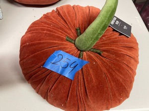 Martha Stewart Collection Pumpkin Figural Decorative Pillow, Created for Macys