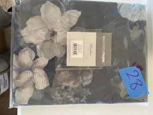 Madison Park Simone 50 x 84 Printed Floral Sheer Curtain Panel