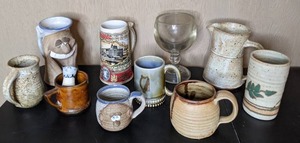 lot 49 image: Beautiful Lot of Mixed Coffee Mugs see pictures