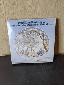 lot 25 image: Vintage Porzellanteller Edition Collectors Winter Plate 9.75