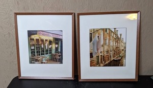 lot 29 image: Lot of (2) Beautiful Framed European City Art Prints