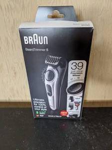 lot 18 image: New Braun BeardTrimmer 5 with 39 Length Settings