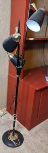 lot 243 image: Mid Century Modern Black Floor Lamp