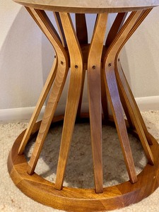 lot 2 image: Unique SideAccent Table (Bent Wood Design)