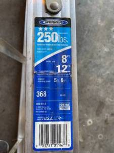 lot 70 image: 8 Foot Werner Ladder