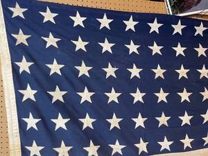 lot 157 image: Large American Hand Sewn Flag