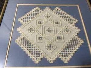 lot 201 image: Hardanger Framed Piece