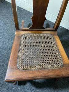 lot 209 image: Vintage Rocker with Cane Seat