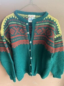 lot 188 image: Norwegian Knit Button Up Sweater