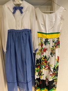 lot 197 image: FUN Two Vintage Womens Long Dresses