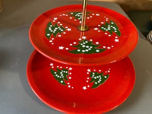 lot 185 image: Waechtersbach Two Tiered Serving Dish