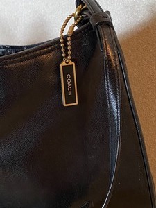 lot 118B image: Small Leather Coach Handbag