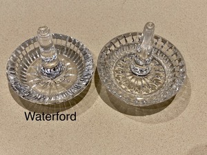 lot 224 image: Two Ring Holders (including Waterford) & Trinket Box